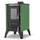 Hunor 806 Iglo kályha, zöld, 10.6kW, Öntöttvas tűztér