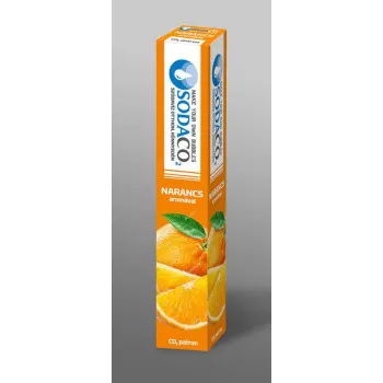 SodaCo 809187 narancs izesítésű univerzális tartalék szódagép patron narancs ízzel, 60-80 liter