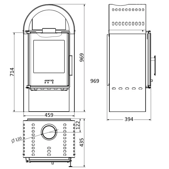 WAMSLER PRIMO íves kandalló 7 kW