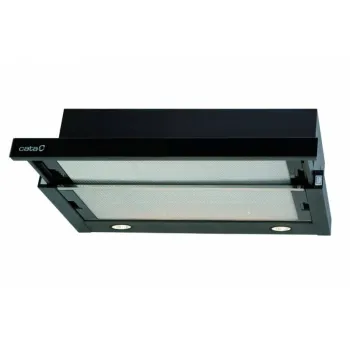 Cata TF-2003/600 GBK/B  LED BLACK GLASS 60cm fekete beépíthető kihúzható konyhai elszívó 600m3