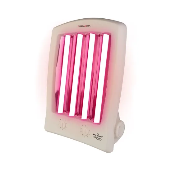 KALORIK TKG GB1004R ARC SZOLÁRIUM Rubino piros fényű, egyedi kialakítás 4 erős UVA csővel, Németországban gyártva
