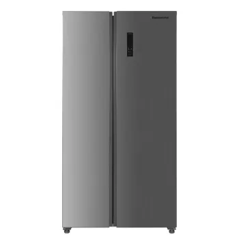 Hausmeister HM3300E No Frost side by side hűtőszekrény, 291/151L, inverter motor, 91x59x177 cm, inox 