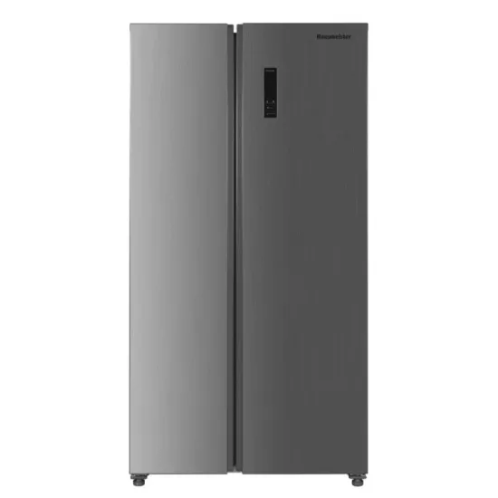 Hausmeister HM3300E No Frost side by side hűtőszekrény, 291/151L, inverter motor, 91x59x177 cm, inox 