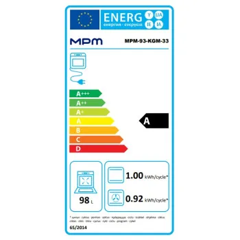 MPM 90cm széles inox kombinált tűzhely 5 gázégő 1db wok égővel MPM-93-KGM-33