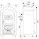 Wamsler Kamino Mátra hátsó füst kivezetésű kandalló 6 kW OF604