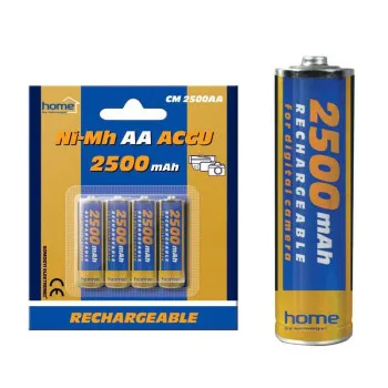 HOME CM 2500AA 2500 mA Ni-Mh ceruza akumulátor AA 4db /csomag