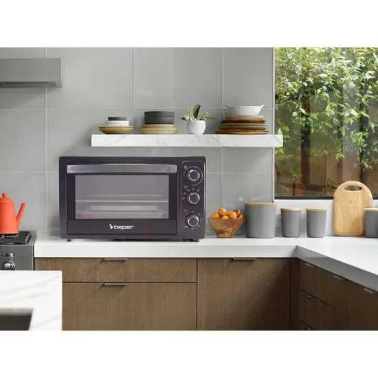 Beper 90.884 légkeverése minisütő 30 liter, 60 perces időzítő hangjelzéssel, 46x27x38 cm