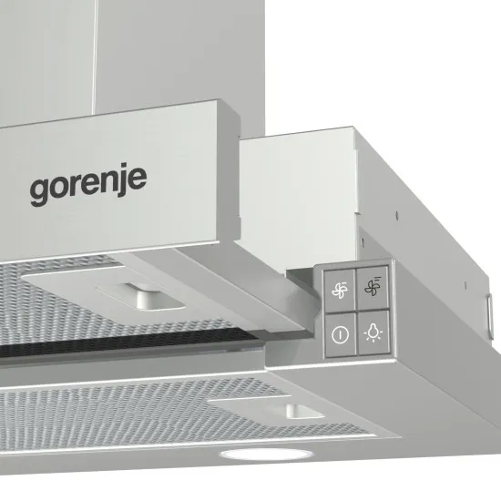 Gorenje BHP623E13X beépíthető kihúzható elszívó, 60x30.5x31 cm, szürke szín 