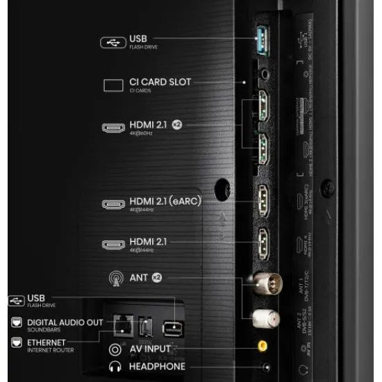 Hisense 55E7NQPRO 55" 139 cm 4K UHD Smart QLED TV 144Hz Game Mode PRO