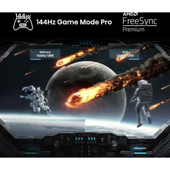 Hisense 55E7NQPRO 55" 139 cm 4K UHD Smart QLED TV 144Hz Game Mode PRO