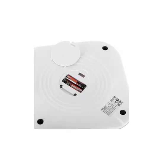 Adler AD3180 üveglapos konyhai fehér mérleg 10 kg súlyhatárig, lcd kijelző