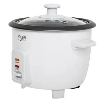 Adler AD6418 rízsfőző 0,6l 300W 2 funkció: főzés és melegen tartás