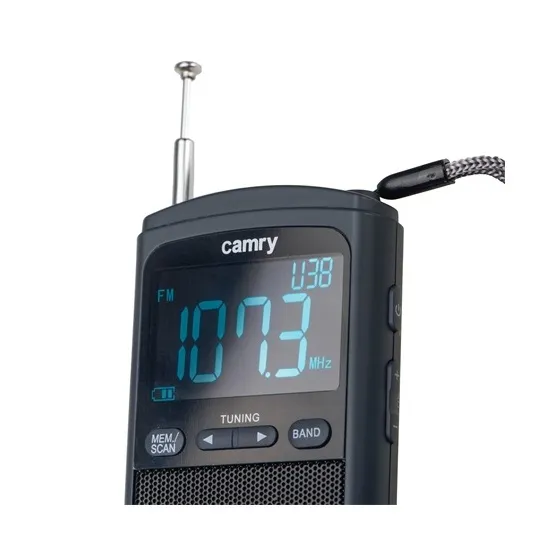 Camry CR1905 hordozható mini zsebrádió usb-s töltéssel, LCD kijelző