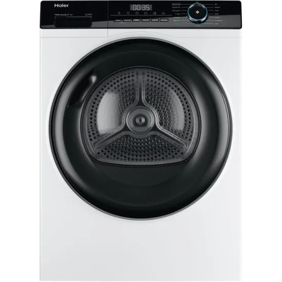 Haier HD80-A2939 hőszivattyús szárítógép 8 Kg, A++, 15 program, gőzfrissítés 3 rétegű szűrő, 59.5x66.5x85 cm 