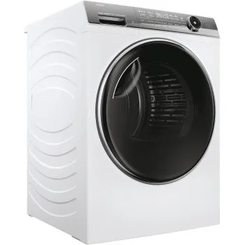 Haier HD90-A3Q979U1-S inverteres hőszivattyús szárítógép 9 Kg, Rendkívül csendes csak 59 dB Wi-Fi és hOn App/XL dob, dobvilágítás, fordítható ajtónyitás, 59.5x68x84.5cm 