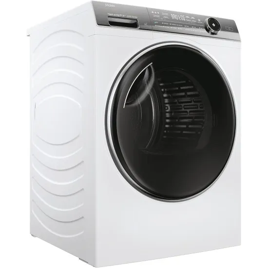 Haier HD90-A3Q979U1-S inverteres hőszivattyús szárítógép 9 Kg, Rendkívül csendes csak 59 dB Wi-Fi és hOn App/XL dob, dobvilágítás, fordítható ajtónyitás, 59.5x68x84.5cm 