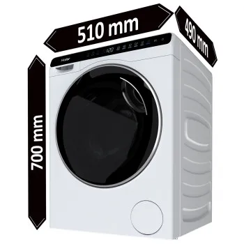 Haier HW50-BP12307-S  mini mosógép inverter motorral, 5kg, A energiaosztály, 51x49x70cm