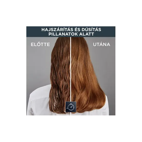 Rowenta CF6135F0 3D Volumizer forró levegős hajkefe 800W XL méretű kefe, 3 szárító és formázó funkció, Ionizálás, Gyorsmelegítés, Szárítás, Göndörítés, Hőmérséklet szabályozás, Légáramlás szabályozás