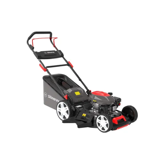 Shineray SRCS-51D3 benzines fűnyíró, hátsó és oldalsó kiszórás, mulcsozás, gyűjtés 4 in 1, 51cm vágószélesség, 3.8 kW