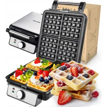 Kalorik WM2000 gofrisütő 4db belga gofri készítése sütőfelület mérete: 22,5 cm x 22,5 cm
