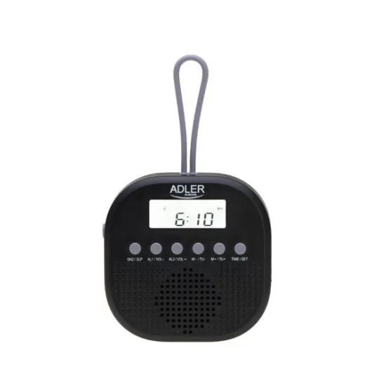 Adler AD1912 univerzális vízálló FM rádió óra funkcióval