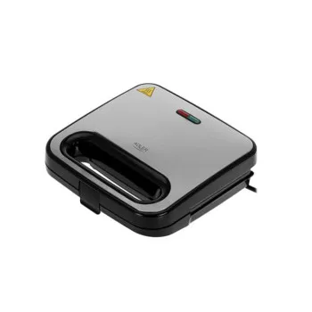 Adler AD3076 ezüst-fekete szendvicssütő háromszög alakú lapokkal