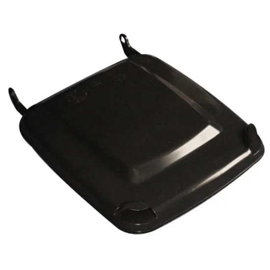 kuka fedél, sötétszürke 120l Europlast hulladéktárolóhoz csak europlast kukákhoz, a csatlakozó fülek 8-10 cm magasan ívelnek