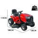 Troy-Bilt, MTD Horse 107T-S AutoDrive oldalkidobós mulcsozós 2 hengeres fűnyíró traktor 107 cm, 11,4 kW