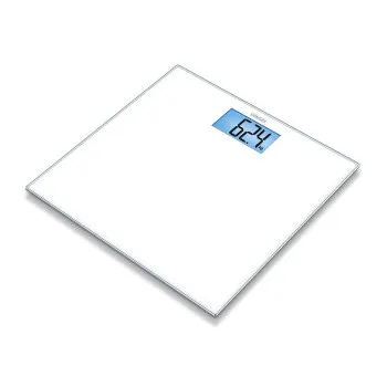 Sanitas SGS 03 digitális fehér személymérleg, kék lcd világítás 150 kg