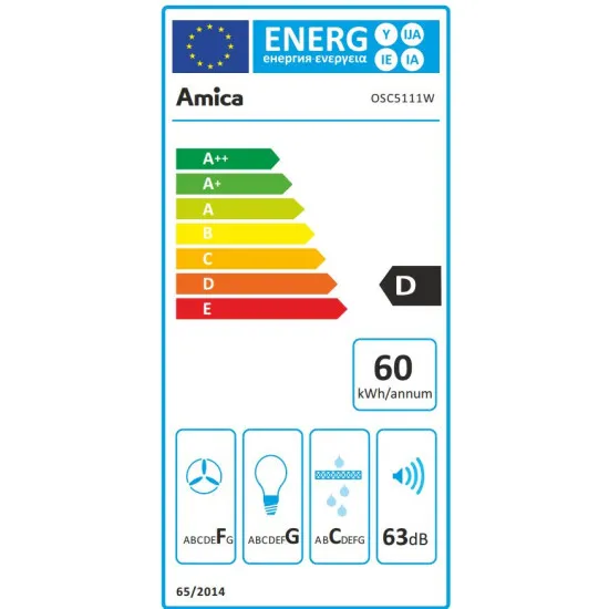 Amica OSC5112W 50cm fehér hagyományos páraelszívó OSC 5112W