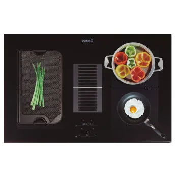 CATA AS 750 2 FLEXA/A indukciós 77cm kerámialap beépített páraelszívóval pultba építhető elszívó AS750