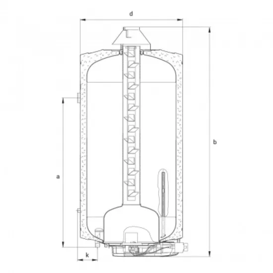 Hajdu GB80.2-03 Fali kémény nélküli gázbojler