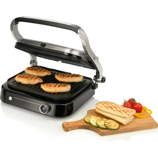 Gorenje GCG2100S Prémium kontakt grill 31x24cm sütő felület 2100W, 7 sütési program