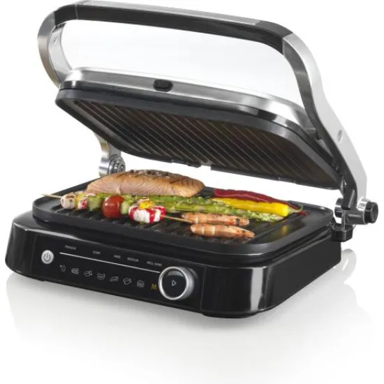 Gorenje GCG2100S Prémium kontakt grill 31x24cm sütő felület 2100W, 7 sütési program