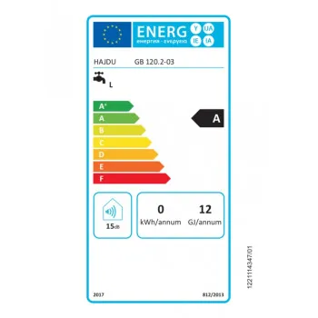 Hajdu GB120.2-03 fali kémény nélküli gázbojler 120 liter