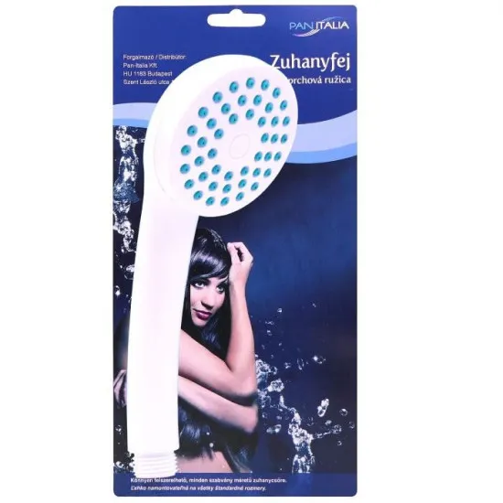 Zuhanyrózsa fej DO-26 egyállású fehér vízkőmentes  zuhanyfej szabvány csatlakoztatás külső M22 menetes DO26