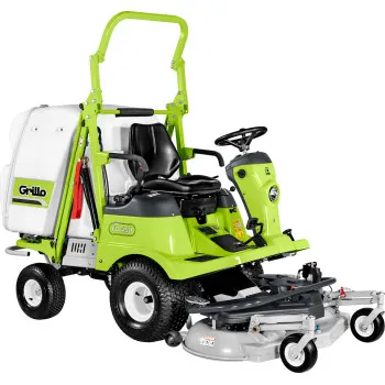 Grillo FD 450 2WD magas ürítésű frontkaszás fűnyíró traktor hidrosztatikus váltóval,113cm-es első vágoasztallal és 170cm-es magasságig emelhető gyűjtő kosárral