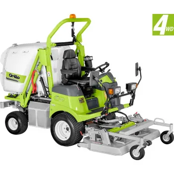 Grillo FD 13.09 4WD magas ürítésű frontkaszás fűnyíró traktor,hidrosztatikus váltóval,155 cm-es vágóasztallal és 200cm-es magasságig emelhető gyűjtő kosárral