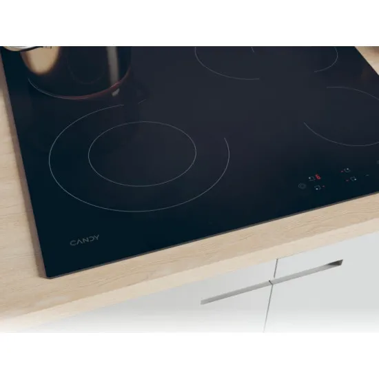 Candy CEH6DXECTT/1 beépíthető kerámialap, 59x52x5.2 cm, fekete szín 