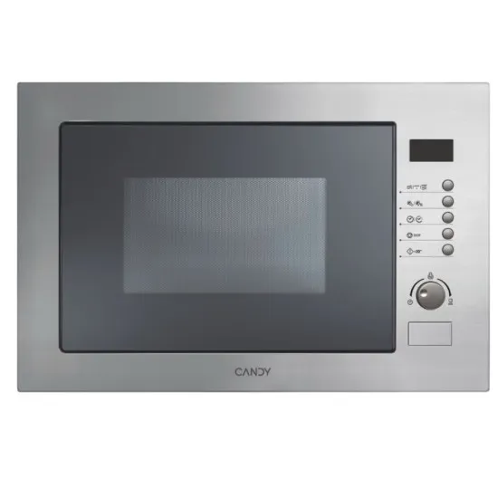 Candy MIC25GDFX beépíthető mikrohullámú sütő, 900W, 25L, 59.5x40.1x38.8 cm, inox