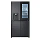 LG GMG960EVEE side by side hűtőszekrény,DoorCooling⁺™, Craft Ice™, Lineáris Inverter Kompresszor,LG ThinQ™ WiFi funkcióval,InstaView™, 364/274L, fémes fekete szín, 91.4x72.9x179.2 cm