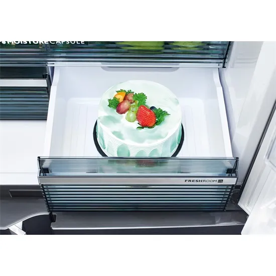 Sharp SJ-GP780DBK No Frost side by side hűtőszekrény, 366/206L, 89.2x76.8x183 cm, fekete szín 