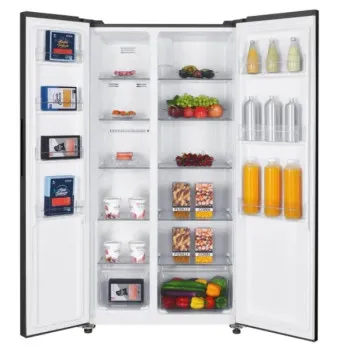 MPM-427-SBS-06/NL No Frost side by side hűtőszekrény, 291/151L, 90x59x177 cm, fekete szín