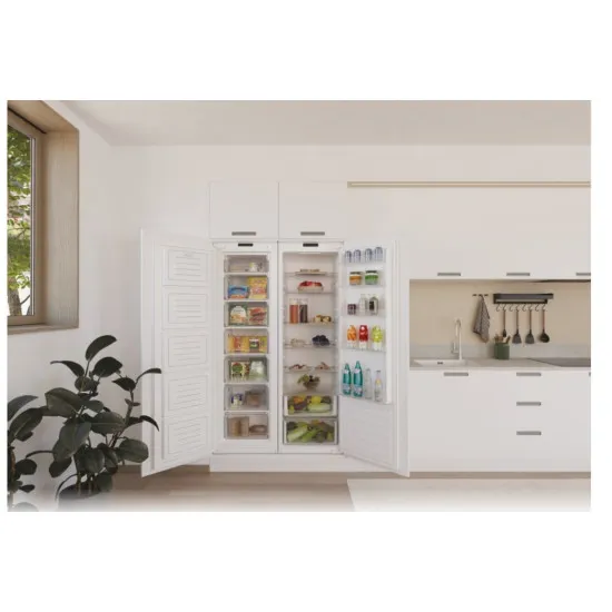 Candy CUS518EW No Frost beépíthető fagyasztószekrény, 204L, 54x54x176.9 cm