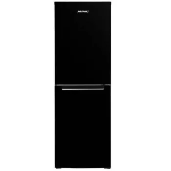 MPM MPM-230-FF-54 No Frost fekete alulfagyasztós kombinált hűtőszekrény, 144/86L, 55x64x166 cm 