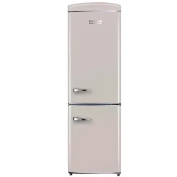 MPM MPM-375-FR-54 No Frost retro bézs alulfagyasztós kombinált hűtőszekrény, inverter kompresszor, 225/90L, 60x70x195 cm 