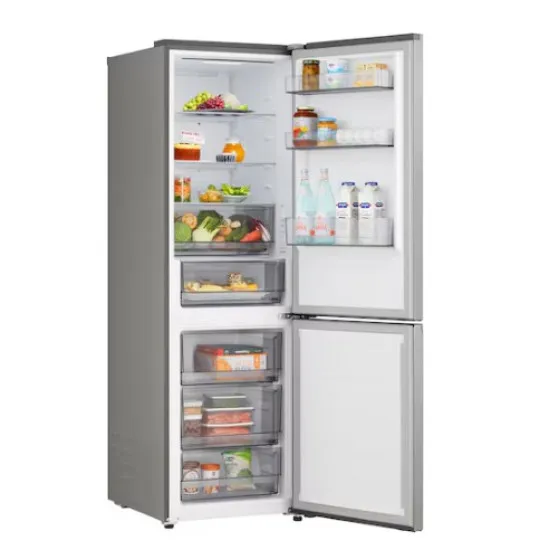 LG GBBSJ10EPY alulfagyasztós kombinált hűtőszekrény, 220/113L, Wifi, Smart Inverter Kompresszor, 59.7x67.4x186 cm, hamvas matt ezüst szín