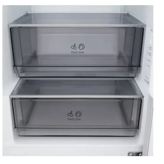 LG GBBSJ10EPY alulfagyasztós kombinált hűtőszekrény, 220/113L, Wifi, Smart Inverter Kompresszor, 59.7x67.4x186 cm, hamvas matt ezüst szín