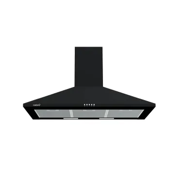 Cata OMEGA 900 BK/M 90cm fekete kürtös konyhai elszívó