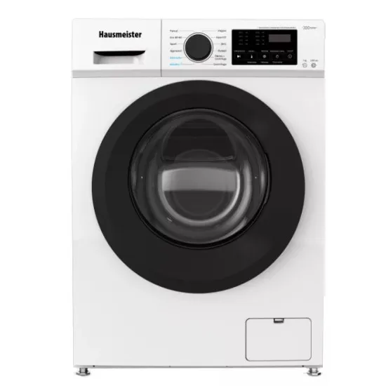 Hausmeister HM2711 elöltöltős mosógép, 7kg 1200 f.. inverter motor, MAGYAR kezelőpanellel, 44cm mély, gőzmosás, 60x44x85 cm 